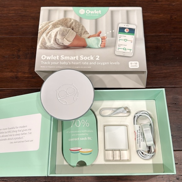 Like New Owlet Smart Sock 2 - Picture 5 of 8